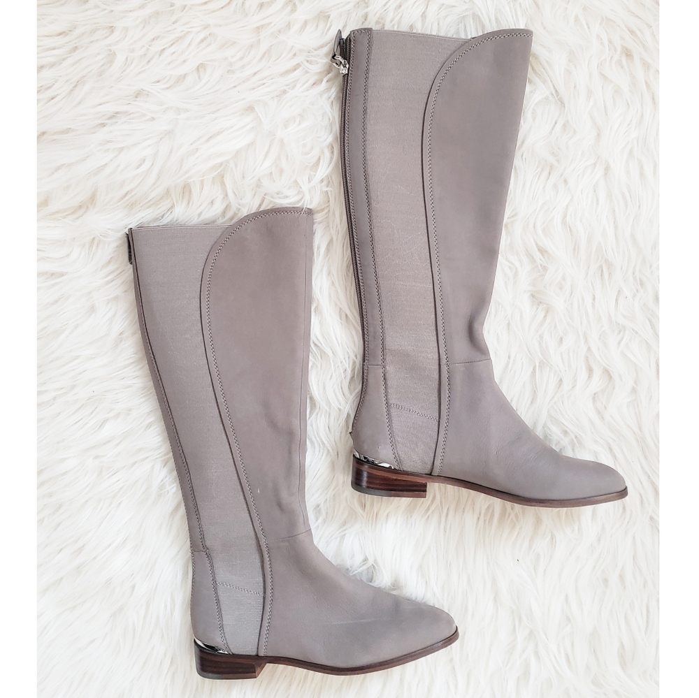 Louise et Cie Vallery Elastic Back Gray Knee High Boot